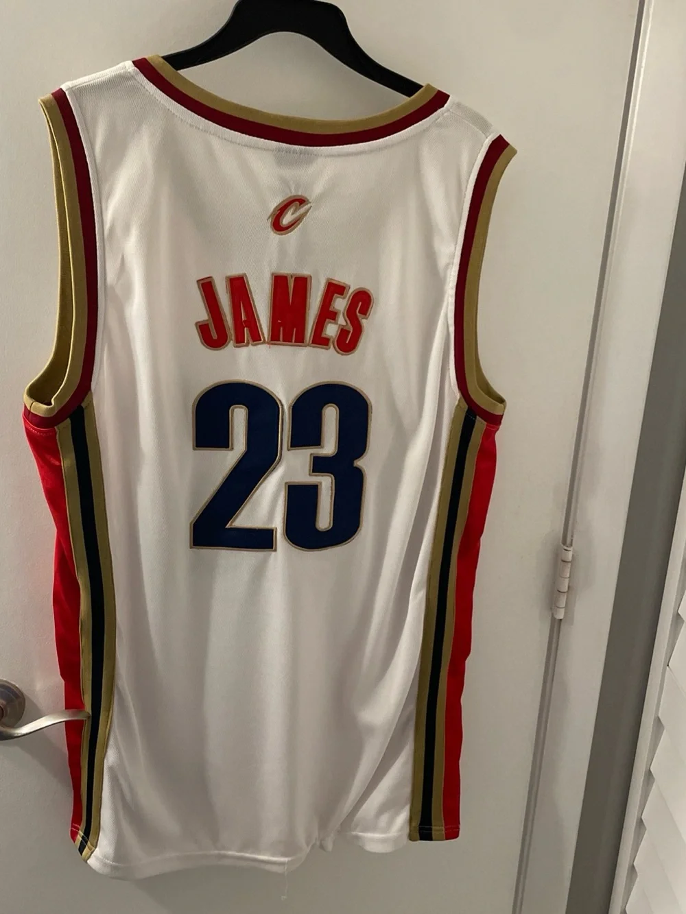 adidas White/Cream Cleveland Cavaliers #23 Swingman Jersey